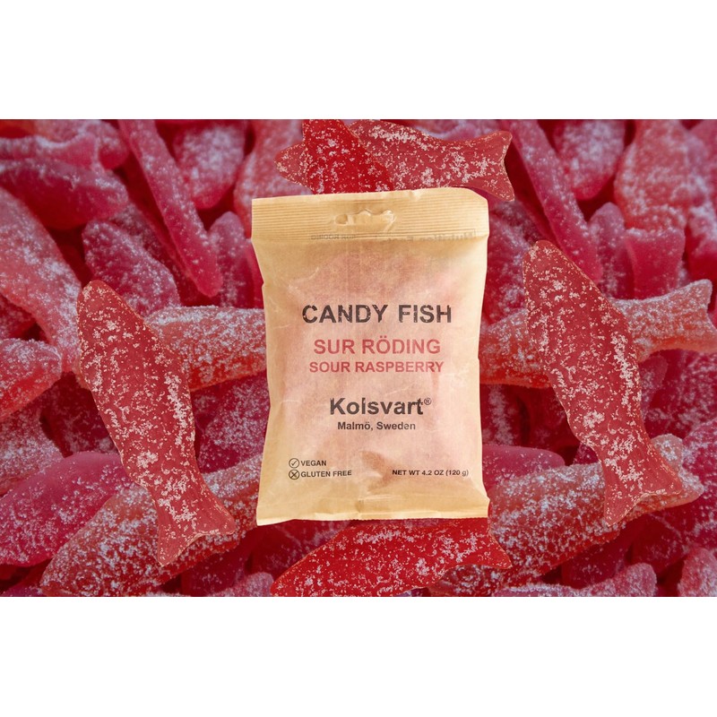 Kolsvart Sour Raspberry Swedish Candy – Vegan & Gluten-Free Gummies