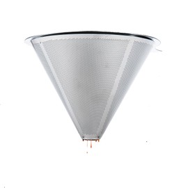 Yanyole Pour Over Coffee Maker,Coffee Filter,Slow Drip Paperless Stainless Steel Cone Coffee Dripper(2-3 Cup)