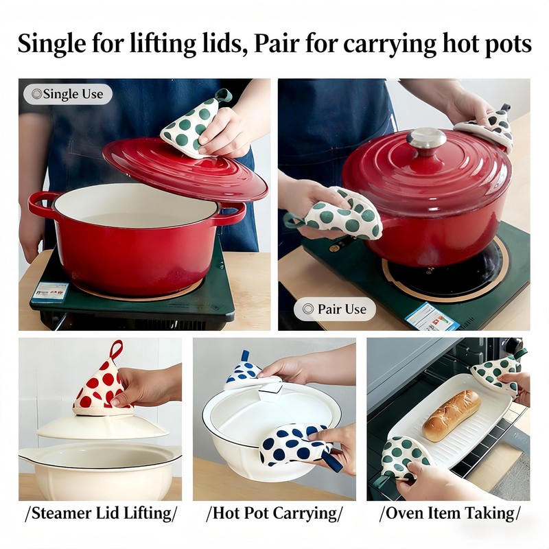 4-Pack Dutch Oven Handle Cover Pot Holder,Insulated Pot Handle Cover