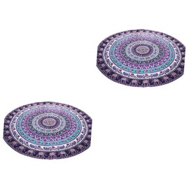 STOBAZA Pcs Beach Round Blanket Mandala Design Picnic Blanket Large Size for Couples Versatile Beach Towel for Pool Yoga Meditation Random