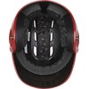 RAWLINGS Velo Series Gloss Baseball Batting Helmet, Scarlet, Senior