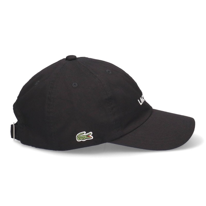 Lacoste Logo Cotton Basic Cap Logo Cotton Basic Cap (Black)