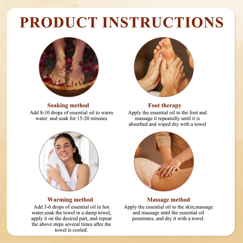 Lymphatic Drainage Ginger Oil, 2 Pack (60ml) Ginger Essential Oil,