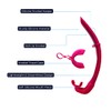 Pro Shot Tidal Roll-up Snorkel for Freediving, Scuba Diving, and