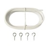 10FT Curtain Wire with 4 Hooks DIY Curtain Rod Picture