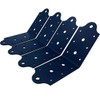 4 Pcs Heavy Duty Flush Inside 45-Degree Angle Bracket Steel