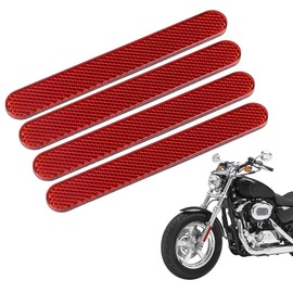 Katyjun Set of 4 reflector motorcycle, cat's eye motorcycle, rectangular reflector rear reflector