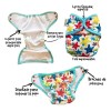 2 Pack Pañal De Natación Unitalla Reutilizable Para Bebé