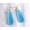 Glassoholics Gin Teardrop Dangle Earrings - Made from Recycled Bombay
