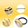 6 Pcs Doradas Hair Ties Accesorios Mujer, Retro Elástico Ligas