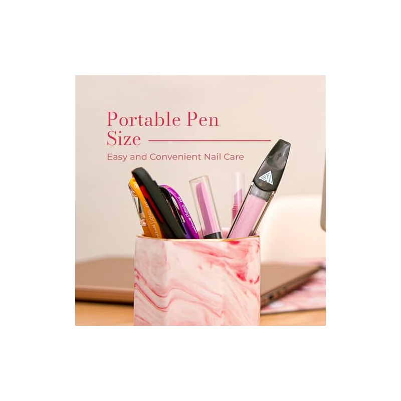 Lima de uñas (2 unidades, cerámica), color rosa