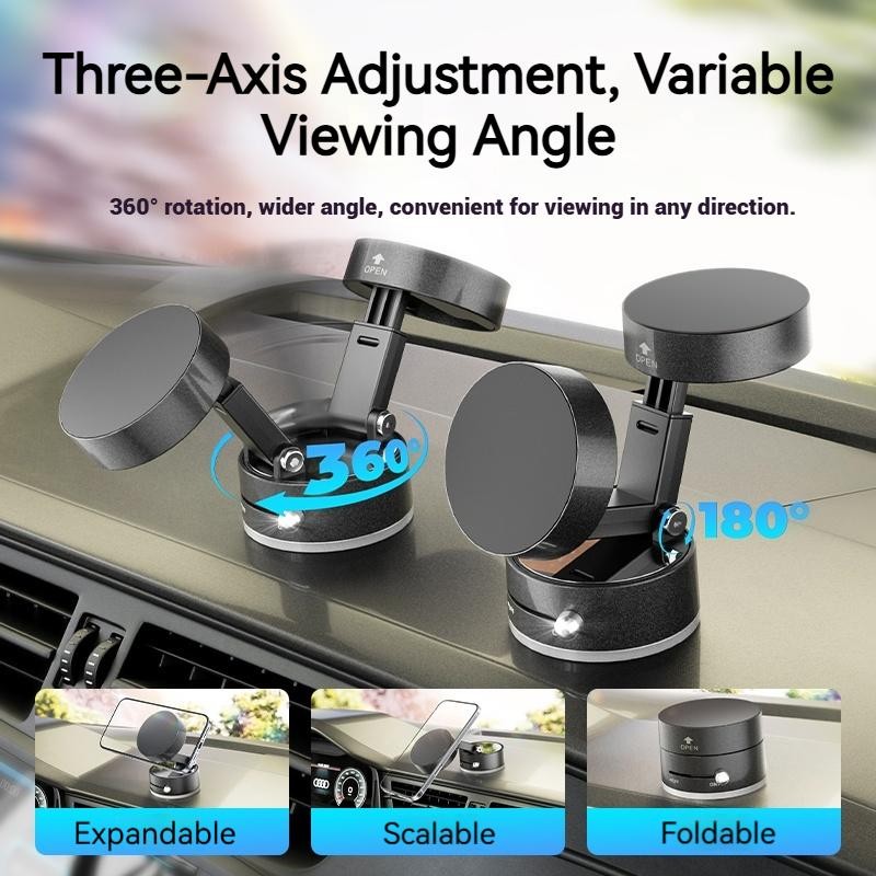 JOYTUTUS 360° Rotatable Vacuum Suction Car Phone Holder - Universal