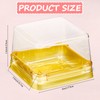 400 Pcs Clear Mini Cupcake Boxes Individual Cupcake Containers Single