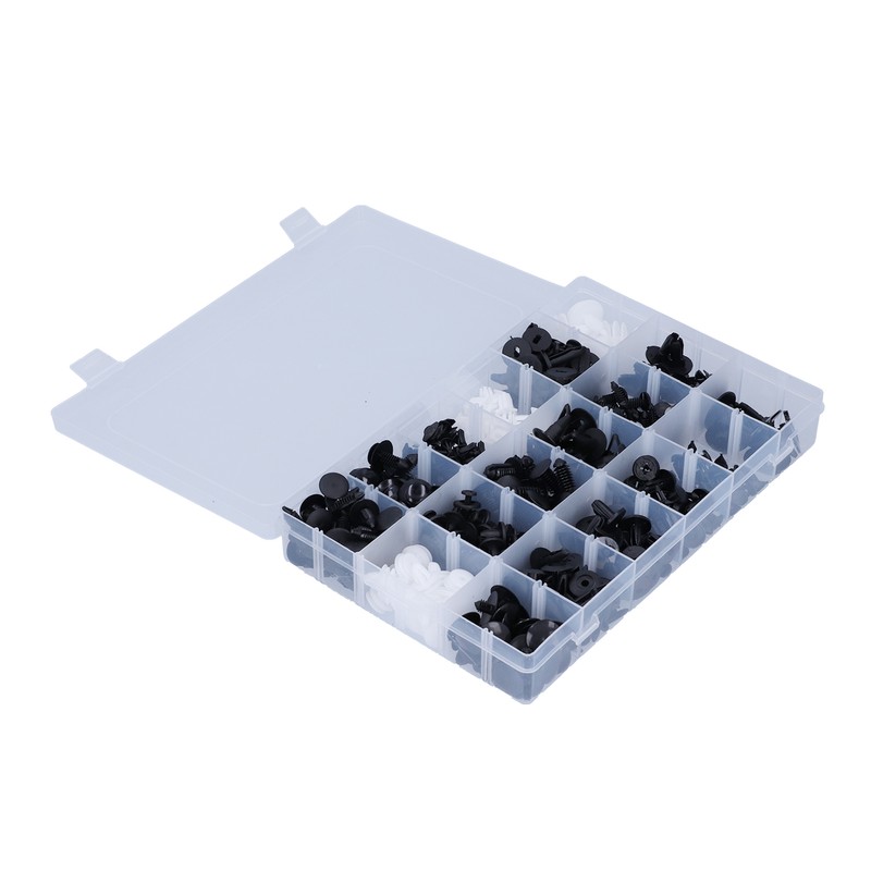 415pcs Car Retainer Clips Auto Plastic Fasteners 18 Kinds Push