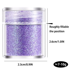 Modixun 16 Gradient Colors Chunky Glitter, 4 Series Resin Glitter Craft Glitter, Cosmetic Nail Glitter, Fine Glitter and 1mm Glitter Sequins for Art Body Tumbler, Style B