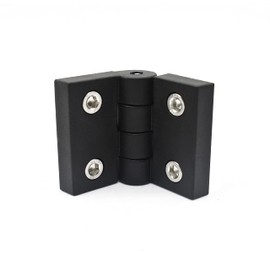 Fullerkreg Hinge Black Profile 40 Slot 8 with Attachment with Hexagon Socket Screws DIN912 M6 x 16 Pack of 2