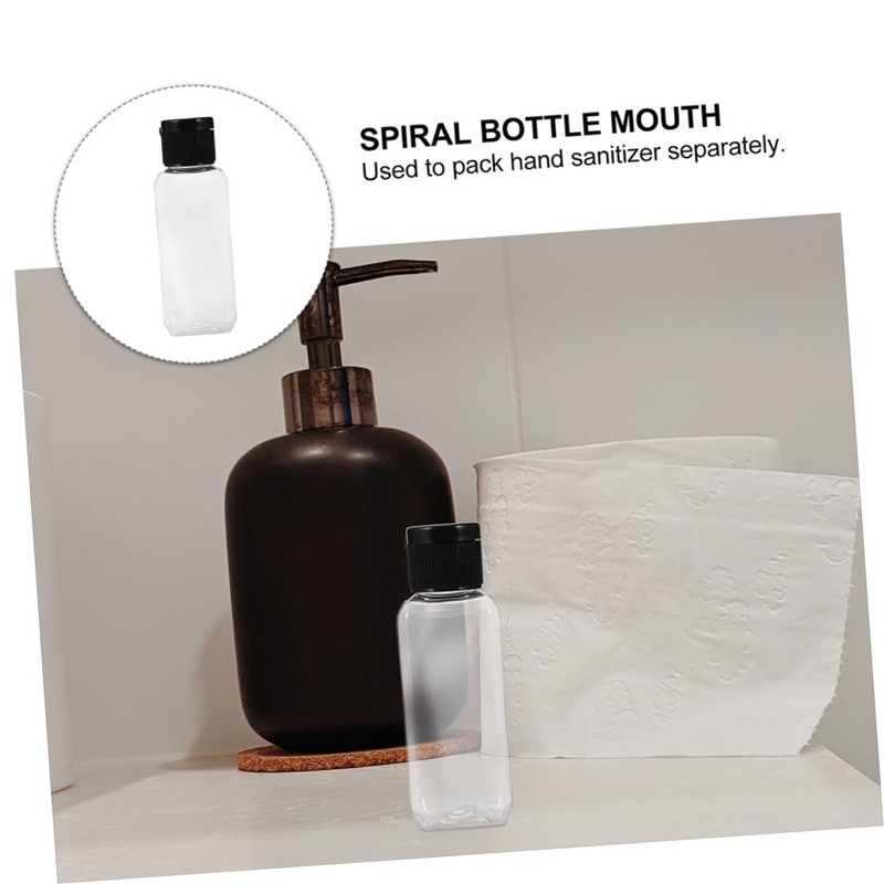 OHPHCALL 30pcs Clear Travel Bottles Refillable Lightweight Leak Containers for