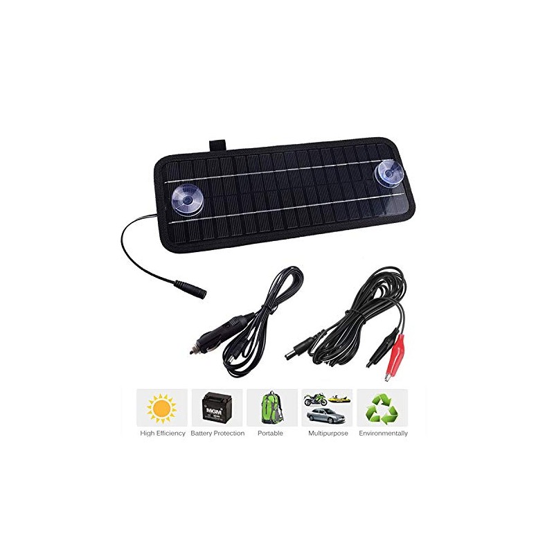 Outdoor Car Solar Panel 12V 4.5W Drip Charger Universal Power