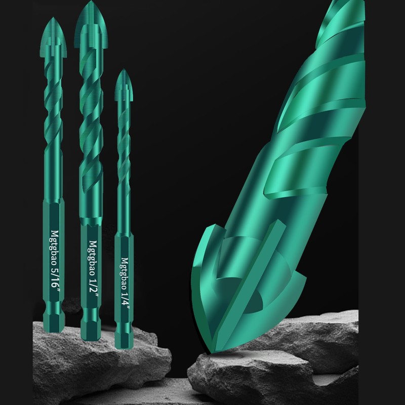 10PC 3/16 inch Concrete Drill Bit Set, Mgtgbao 5MM Masonry