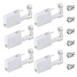 Ear Piercing Gun Kit - Yuelong 6pcs Self Ear Piercing Gun with Sterile Safety Ear Stud Gun Household Disposable No Pain Ear Piercing Gun Kit Safe Ear Piercing Tools Piercing Supplies
