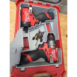 Unbranded Milwaukee Packout Insert for M12 FUEL Hammer Drill and Impact Driver - Black