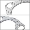 Auto Dynasty Exhaust Manifold Flange Header Gasket, Compatible with 54mm