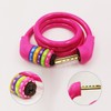 GOLDPOOL Kids Bicycle Cable Lock Colorful High Security 5 Digit