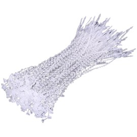 FSSTUD Pack of 1000 Plastic Bead Clasps Snap Lock Pin Adjustable Loop Fasteners Price Tag Ties Clothes Safety Loops Hanging Tag String Fasteners 9cm