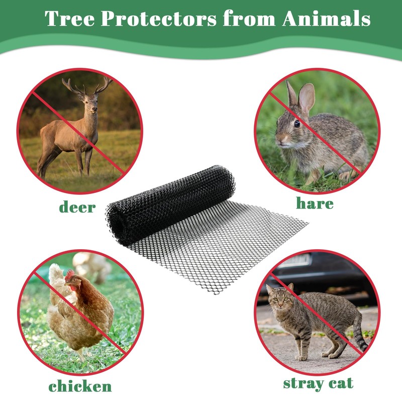COZYDIG 20FT Mesh Tree Trunk Protector Guard,Tree Wraps to Protect