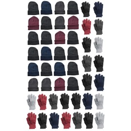 Yacht & Smith 24 Pack of Winter Beanies Wholesale Bulk Cold Weather Unisex Hat
