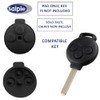 SALPIE 2 Pieces Replacement Buttons Remote Control Rubber Shell 3
