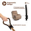 YUEYIN Modern Black Metal Recliner Handle Extender, Oversized Lever Extender