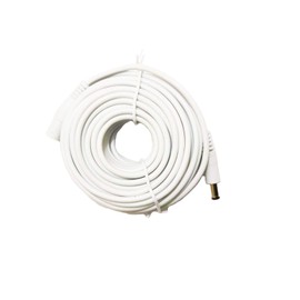 12V DC Power Extension Cable 50ft 2.1mm x 5.5mm Plug Compatible with 12V Power Adaper for Home CCTV Security Camera IP Camera DVR NVR White