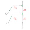 Rodeel 4 PCS Sea Fishing Rigs Flapper Rig Two Hook