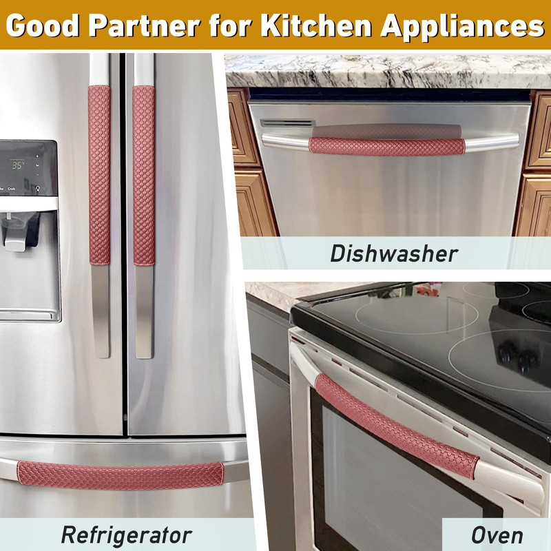 Refrigerator Door Handle Covers, Set of 4, Performance Appliance Handle