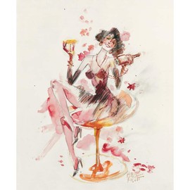 Moulinsart Postcard Corto Maltese, Life pleasures (12,5x17,5cm)