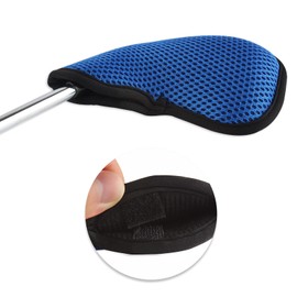 Andux Golf Club Head Covers for Irons Mesh Double Numbered Iron Covers with Embroidered Numbers 10pcs/set MT/S14 (Blue)