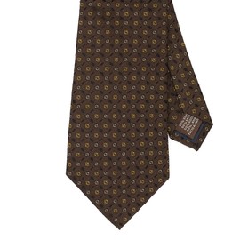 Brera67: Elegant Silk Tie 148 x 8 cm Ties for Men Tie Boys Accessories Men for Jacket and Suit, brown and beige