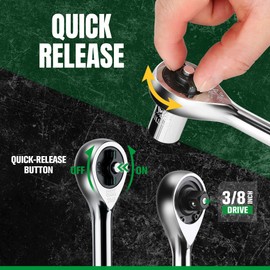 SK Tools USA 3/8" Drive, 31 Piece, 6 Point, Standard & Deep, Metric Chrome Socket Set | SK01308-216P