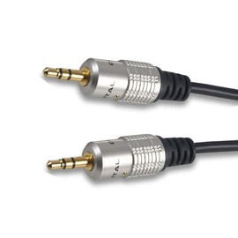 CableStop® 50CM PRO 3.5mm Stereo Jack to Jack Audio Cable Gold Plated Shielded AUX TRS Headphone Lead Male Plug to Plug 0.5 Metres
