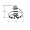 Silverline Jewelry 925 Sterling Silver Toe Ring, Butterfly Wrap Adjustable