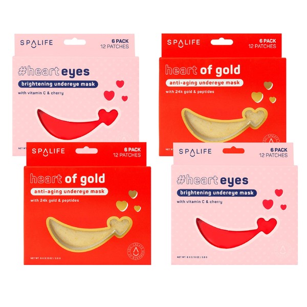 SpaLife Heart-Shaped Hydrogel Undereye Mask– Anti-Aging & Hydrating Hydrogel Undereye