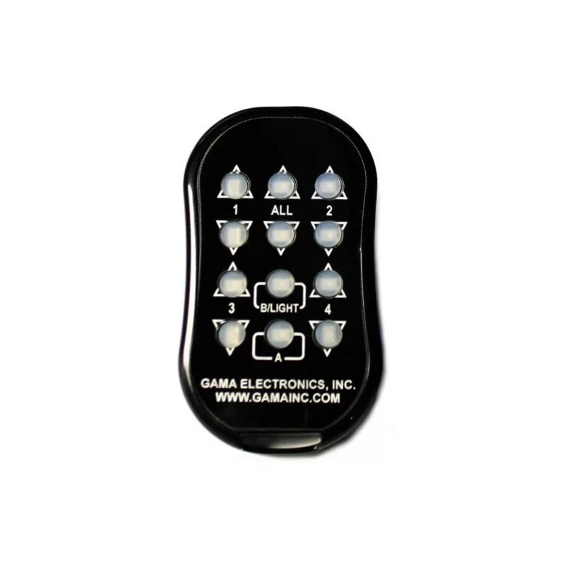 GAMA Electronics 12 Button Keyfob R.F. Transmitter for 4 Motor