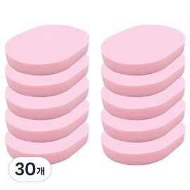 Laventory Cleansing Sponge 15mm, pink, 30 pcs / 라벤토리 클렌징 해면 스펀지 15mm, 핑크, 30개