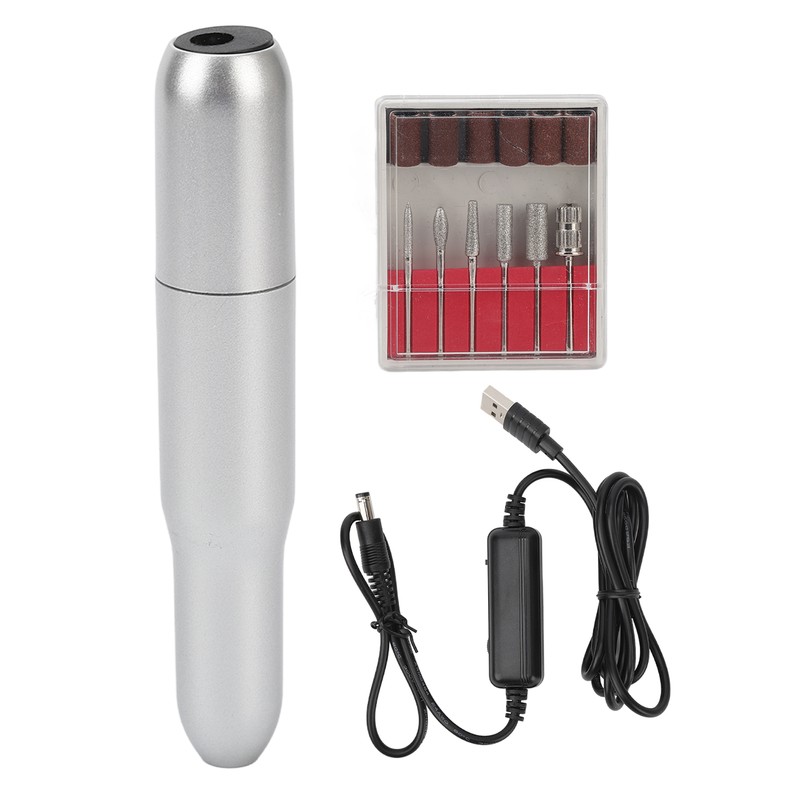 Nail Grinder Electric Portable Plastic USB 20000 RPM Nail Drill