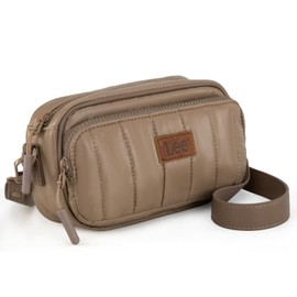 Montana West x Lee Puffer Crossbody Bags for Women Small Quilted Lightweight Water-resistant Purse with Adjustable Strap, Khaki