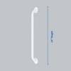 Medline White 24” Grab Bar for Shower & Bathtub, Independence