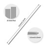 LIVSMON - 30 pines de acero inoxidable de 3 mm