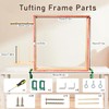 XDTIME Wooden Tufting Frame 27.5"x27.5" Rug Making Kit for Electric