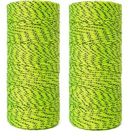 Kraft Tool Co. BC354 Premium Professional Bonded Braided Mason Line 2 Pack 500ft - Green-Green
